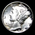 1940 Mercury Dime Silver ---- Unc Coin ---- #912V