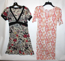 Lot of 2 Dresses:  FOREVER  21  & LULAROE- V Neck & 3/4 Sleeve :Women's Size XS*