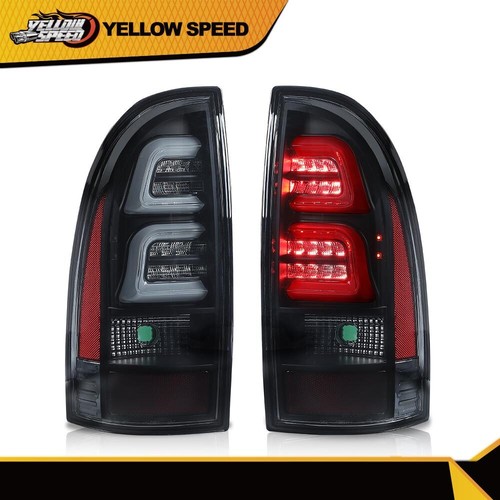 Fit For Black Smoked 2005-2015 Toyota Tacoma LED Tube Tail Lights Lamps LH+RH - Picture 10 of 10