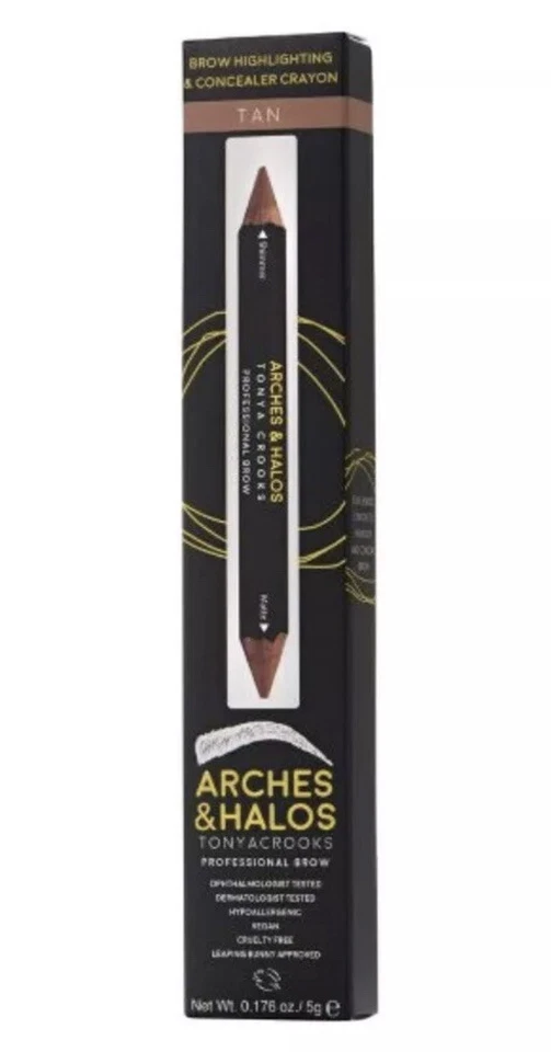 Brand New Set Of 2 Eyebrow Pencils, Arches & Halos & Revlon, Tan And Soft Brown - Image 2 of 3
