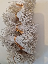 100-Pack Mini Double Heads Artificial Flower Stamen Pistil [White ] C