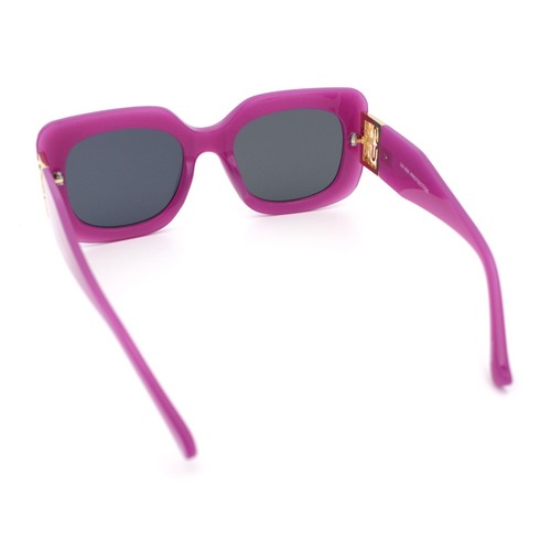 Mod dicker rechteckiger Designer-Sonnenbrille aus Kunststoff mit Schmetterling - Bild 20 von 27