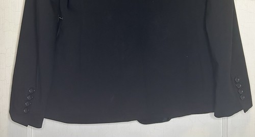 DKNY Size 6 Black Single-Button Long Sleeve Lined Logo Women’s Blazer Jacket NWT - Picture 11 of 16