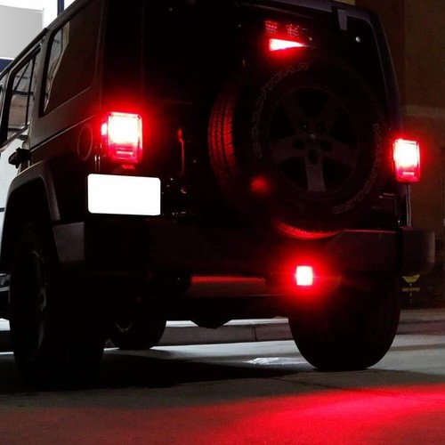 Red Lens 15-LED Brake Light Trailer Hitch Cover For Towing & Hauling 2" Size - Picture 6 of 11