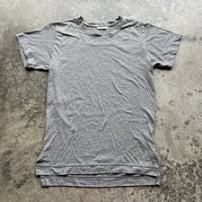 John Elliott Tri- Blend Heather Grey Blank T Shirt Mens Size 2 USA Made