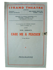 1948 Strand Theatre Programme Cage Me A Peacock Yolande Donlan Bill O'Connor