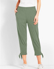 T By Talbots Large Woven Ankle Tie Crop Summer Sage — photo 1
