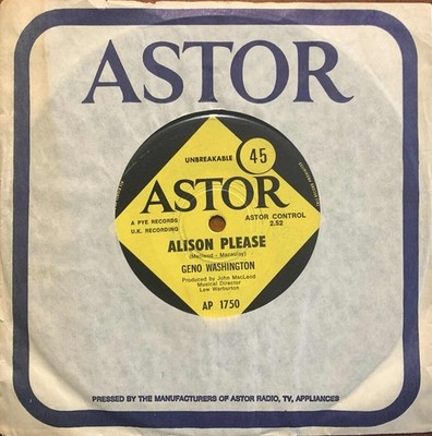 Geno Washington - Alison Please / Each & Every Part Of Me 1971 Soul Funk Oz 45