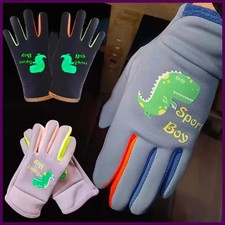 Children Warm Plush Gloves Winter Boys Girls Kids Outdoor Windproof Skiing.
