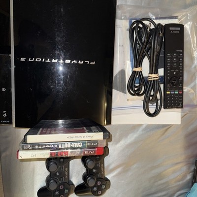 PlayStation 3 Fat Console Model CECHK01 80GB Games Controllers Manuals & Remote