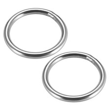 Welded O Ring, 40 x 4mm Heavy Duty Stainless Steel Round Rings 2pcs