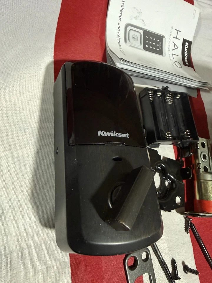 Cerradura inteligente Kwikset Halo Wi-Fi entrada sin llave pantalla táctil cerrojo nuevo sin caja Foto 3 de 4