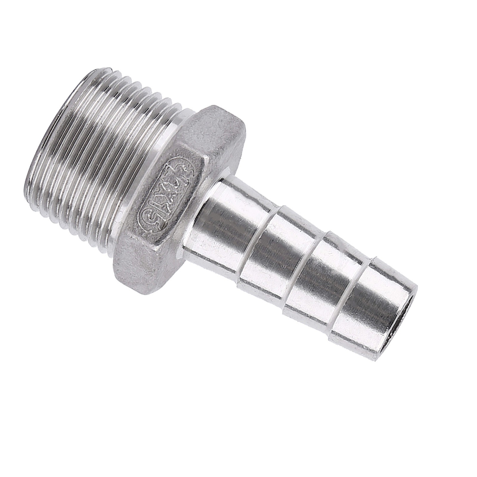Stainless Steel Male Thread Pipe Fitting Barb Hose Tail Connector (3/4x15 KRI✈️