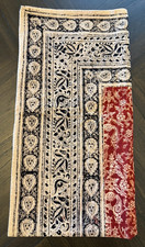 Vintage Indian Block Print Floral Tablecloth ...