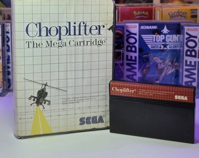 Sega Master System Spiel Choplifter, mit OVP Akzeptabel