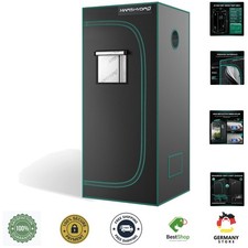 Growzelt 60x60x140cm,Indoor Grow Tent Reflektierende Mylar Zuchtzelte Hydroku...