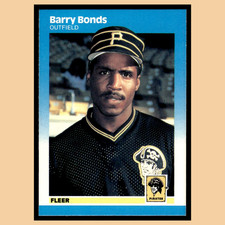Barry Bonds Rookie #604 1987 Fleer Pittsburgh Pirates Baseball Card MLB NM. rookie card picture