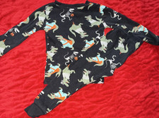 Carter's 2T Pajama Set Dinosaur Halloween Graphic Print Long Sleeve Black Green