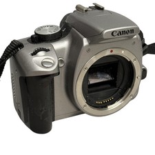 Canon EOS Digital Rebel XT 8MP DSLR Camera Body Silver No Lens Nikon Strap