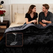 Waterproof Blanket 60"x80" for Bed, Couch, Sofa - Plush Throw Blanket to Pr...