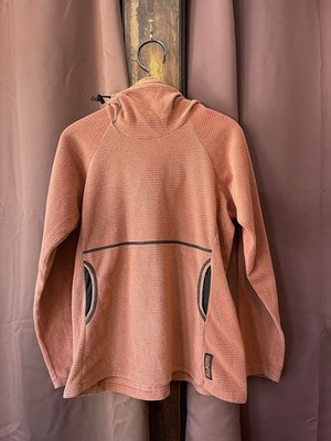 Melanzana Micro Grid Hoodie Women s Large Orange Pullover Leadville Colorado