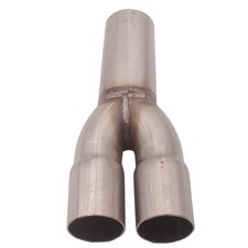 2-1 Steel Exhaust Merge Collector Dual 1.5" ID Inlet Single 1.75" OD Outlet