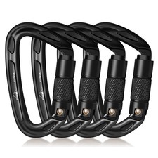 25KN Auto Locking Carabiner - UIAA Certified Heavy Duty Climbing Carabiners f...