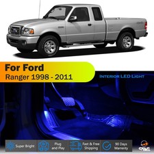 13 X For 1998 - 2011 Ford Ranger Interior Led Lights Bulb Package Kit - Blue