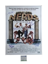 Revenge Of The Nerds Cast Signed Full Sized Movie Poster Exact Photo Proof