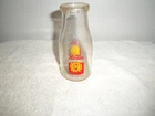 Vintage 1957 "Borden's Dairy (Elsie) Glass Milk Bottle" (1/2 Pt.) Size