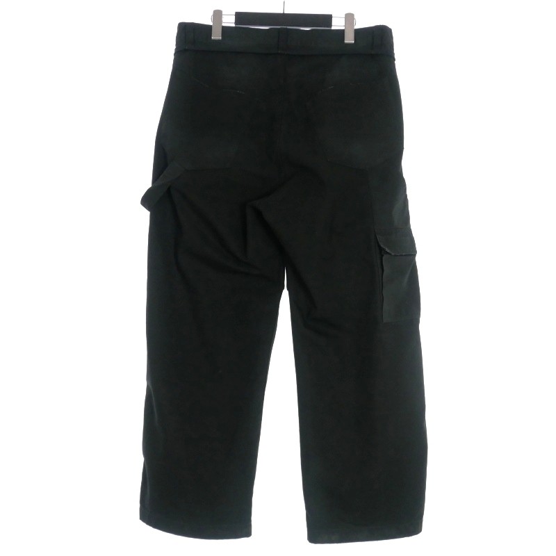 Balenciaga Multi-Pocket Cropped Skater Wide Cargo Long Pants S Black 746491 thumbnail 2