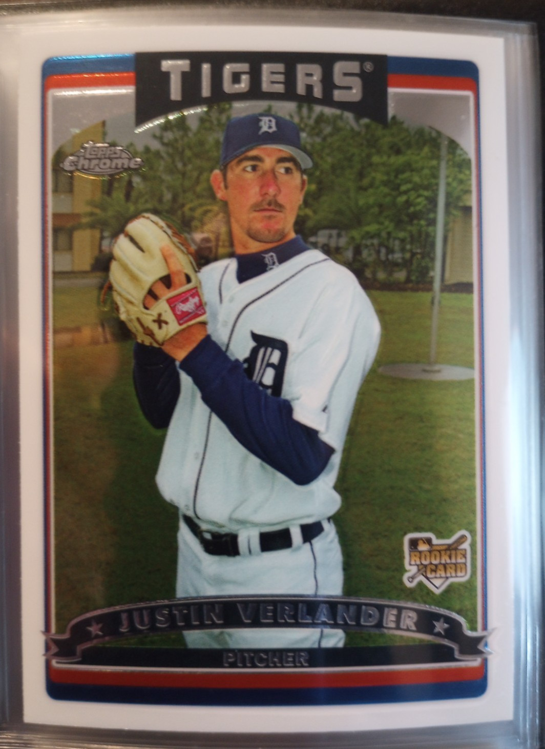 2006 Topps Chrome Justin Verlander RC (#309)