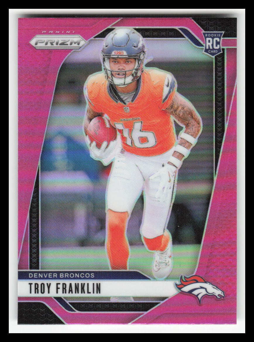 2024 Panini Prizm Prizms Pink #393 Troy Franklin