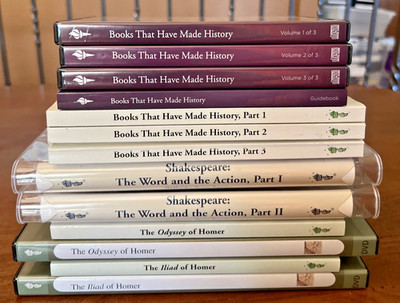 Lot of 4 Great Courses: Books That Have Made History Plus Homer, Shakespeare