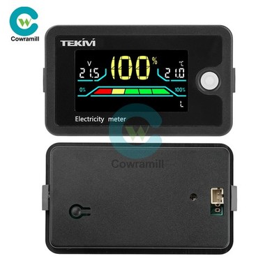 DC 8-100V LCD Digital Voltage Tester Battery Capacity Percentage Indicator Meter