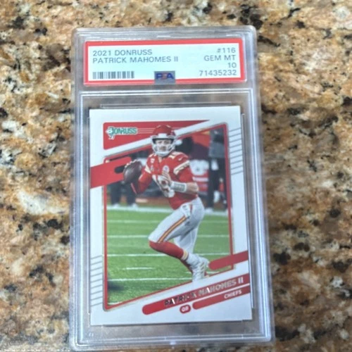 2021 Panini Donruss Patrick Mahomes II #116 PSA 10 Chiefs Football Card