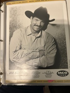 Jim Auston Autographed Black & White Television Photo Original