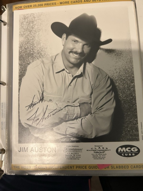 Jim Auston Autographed Black & White Television Photo Original