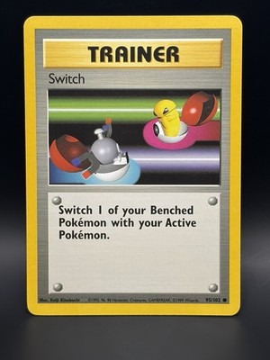 Pokémon TCG Switch Base Set Trainer Card 95/102 Unlimited Common
