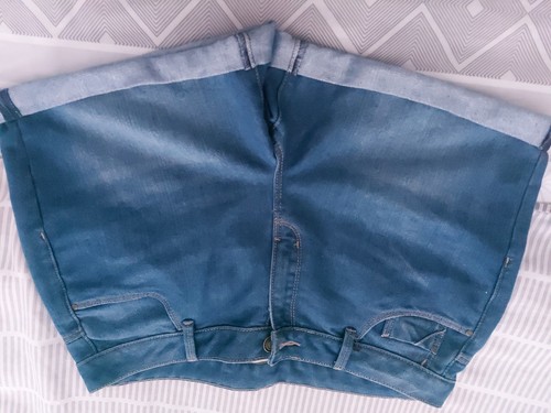 JEANS SHORTS X3 FOR WOMENS SIZE 14 GEORGE MAKE NAVY /LIGHT BLUE - Picture 8 of 10