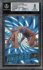 2023 Revolution WWE Finishers Sunburst /99 #15 Charlotte Flair BGS 8 R7X