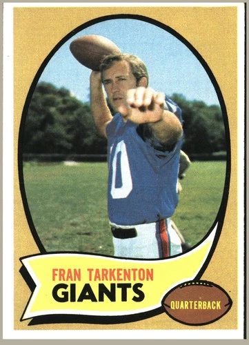 Fran Tarkenton 1970 Topps #80 New York Giants vintage