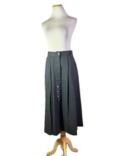 Vintage Julius Lang Size 38 Dark Grey Felt Wool Trachten Skirt
