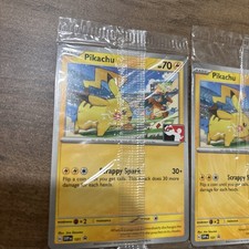 SEALED Pikachu SVP101 Black Star SV Promo Play League Pokemon Card TCG Lot Of 2