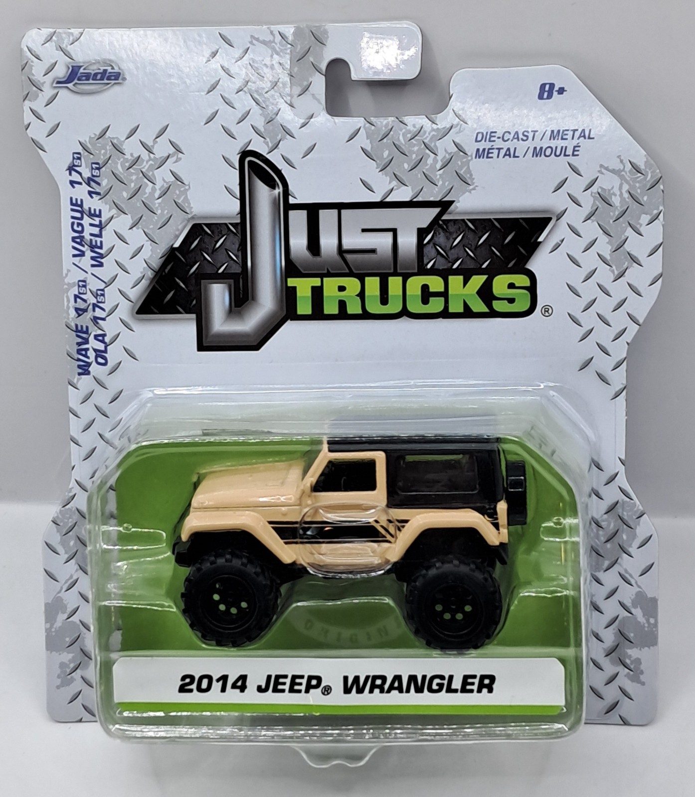 Jada Toys 2014 Jeep Wrangler Tan Just Trucks Wave 17 S1 Diec