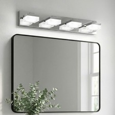 25" LED Vanity Light Modern Chrome Wall Lamp Bathroom Over Mirror Sconce Fixture
