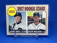 2017 Topps Heritage Rookie Stars Jacoby Jones / Dustin Molleken #165 Tigers