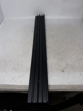 25 Pack Black 28" Price Tag Holder Molding for Double Wire Cooler Freezer Shelf