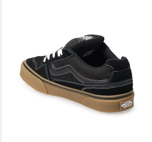 Vans Caldrone Men's Shoes Size 10.5 Sneakers Suede mesh Skateboard Black 🛹 - Picture 3 of 5