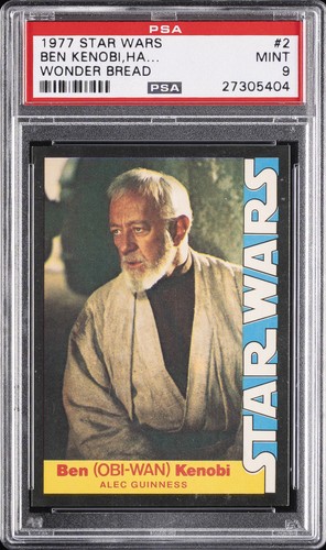 1977 Wonder Bread Star Wars #2 Ben (Obi-Wan) Kenobi — PSA 9